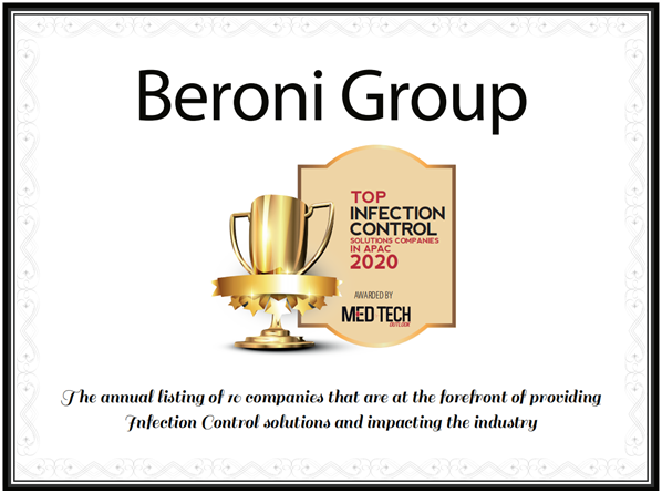 You are currently viewing 贝罗尼集团被评为2020年度亚太地区最佳感染控制解决方案企业之一